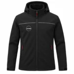 Siyah Ekonomik Softshell Kapüşonlu Mont
