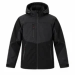 Siyah Ekonomik Softshell Parçalı Mont - Görsel 2