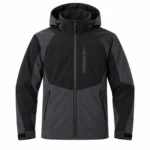 Siyah-Füme Ekonomik Softshell Parçalı Mont - Görsel 2