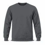 Füme Ekonomik Sıfır Yaka 2 İplik Sweatshirt - Görsel 2