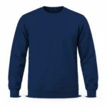 Lacivert Ekonomik Sıfır Yaka 2 İplik Sweatshirt - Görsel 2